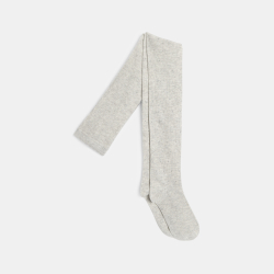 جوارب عالية دافئة مرقطة بالرمادي، للفتيات